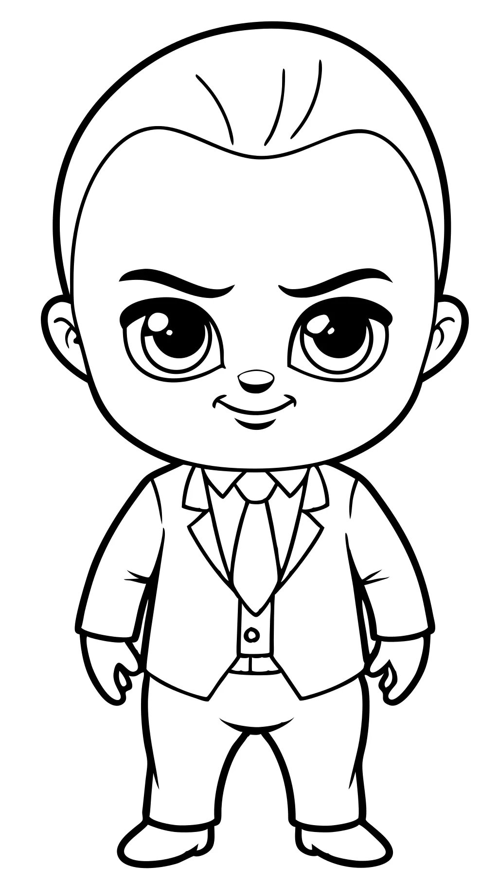 Páginas para colorear de Boss Baby Baby